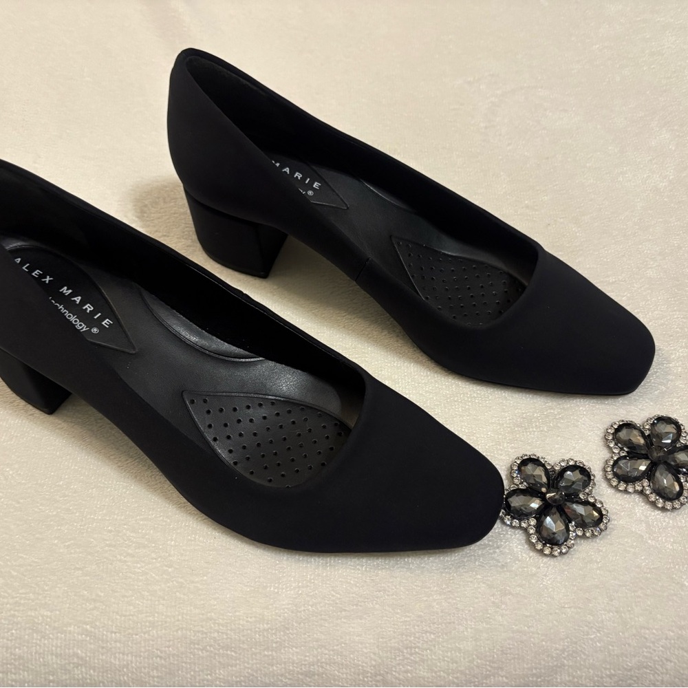 Alex Marie Elegant Black Heels
